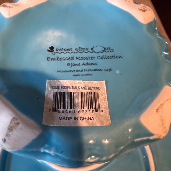 Embossed Rooster Collection - by Sweet Olive Designs - Pedestal Cake Plate - Picture 6 of 7